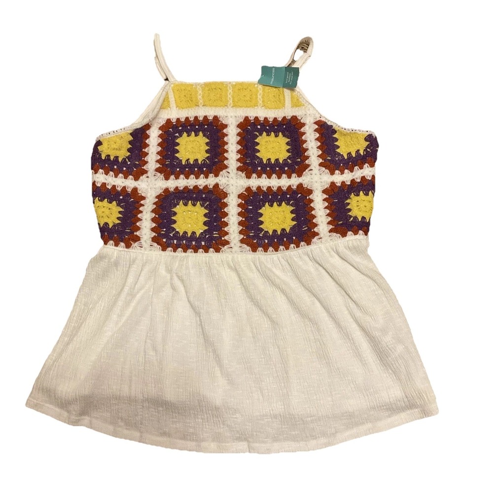Maurices Crochet Tank Top Hippie Boho Women's M